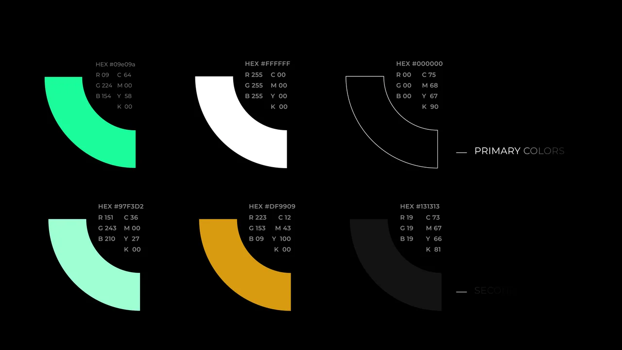 Arcadia Fitness colour palette film