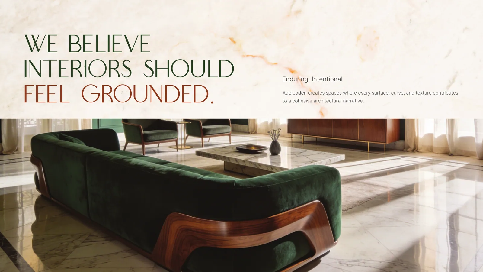 Adelboden Fine Furnishings pitch deck, page 8