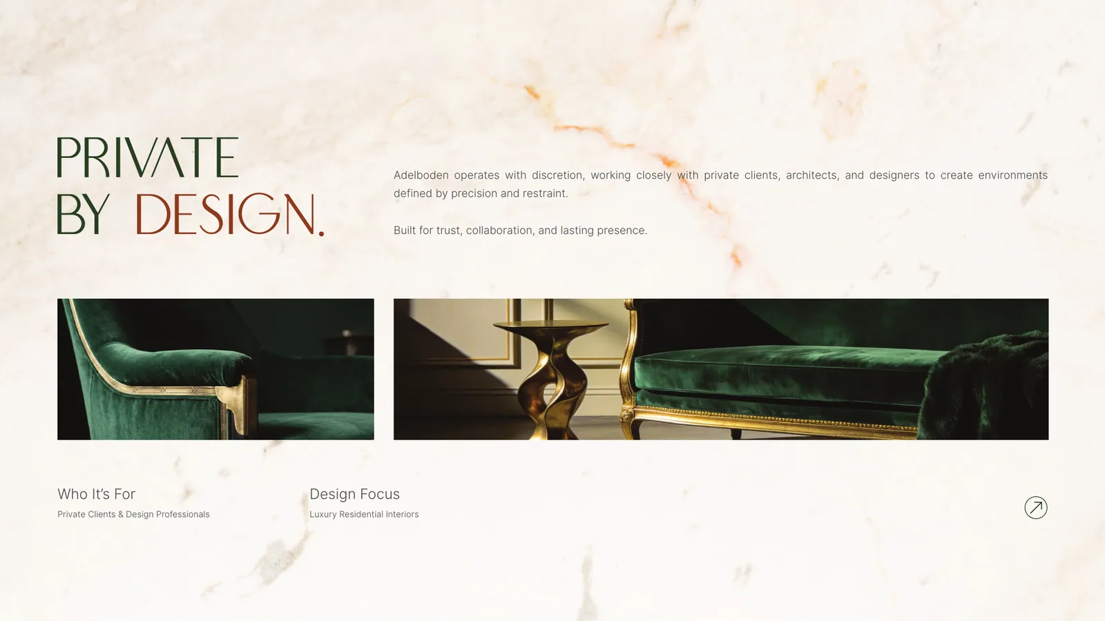 Adelboden Fine Furnishings pitch deck, page 9