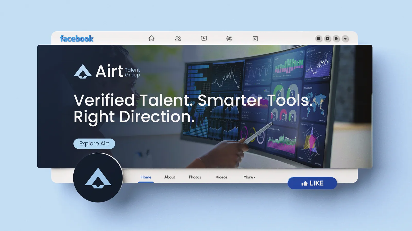 Airt Talent Group brand style guide, page 35