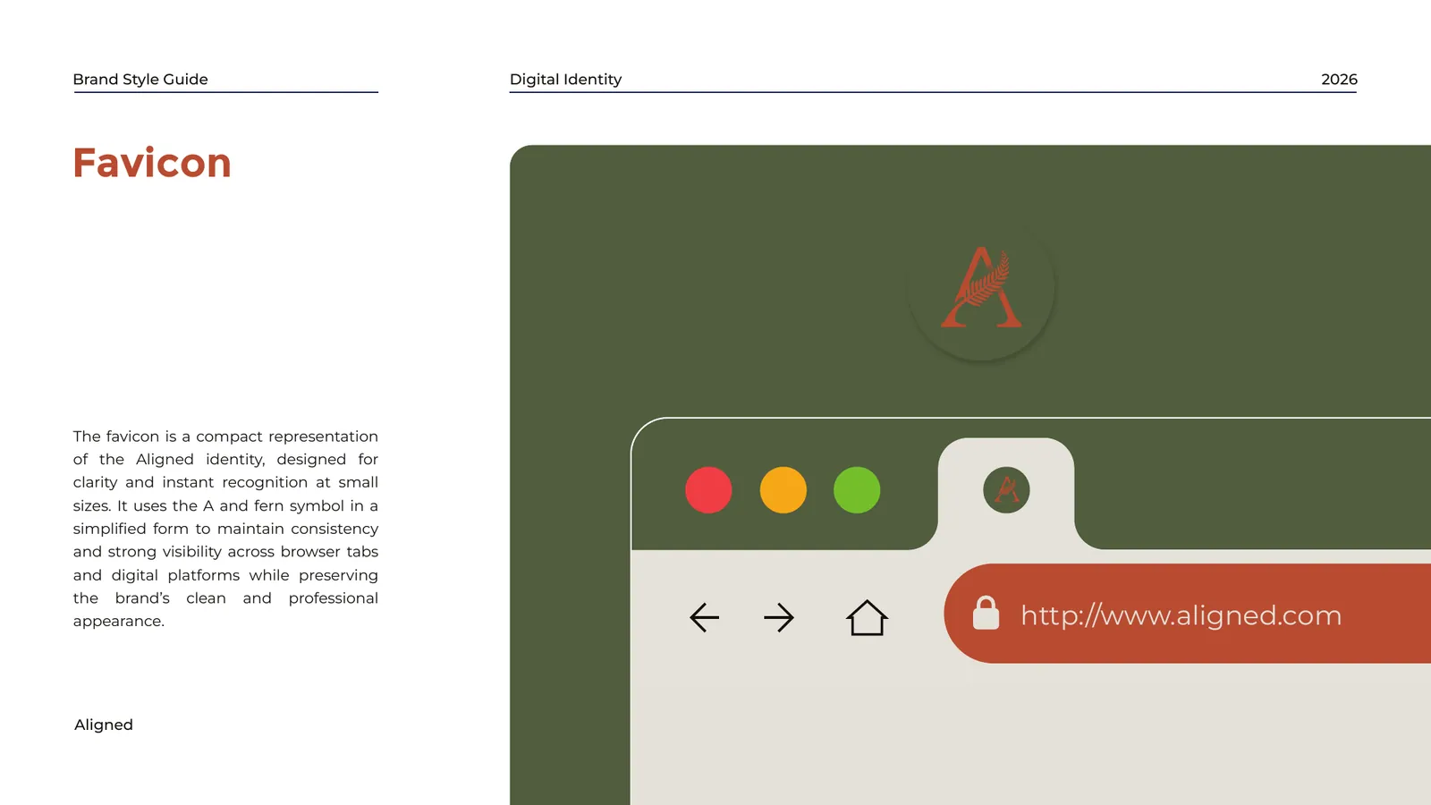 Aligned brand style guide, page 18