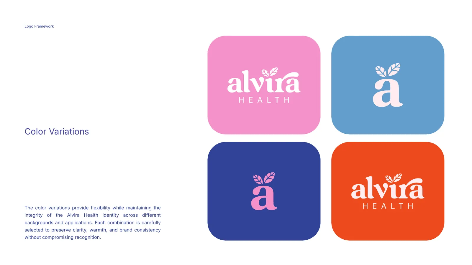 Alvira Health brand style guide, page 12