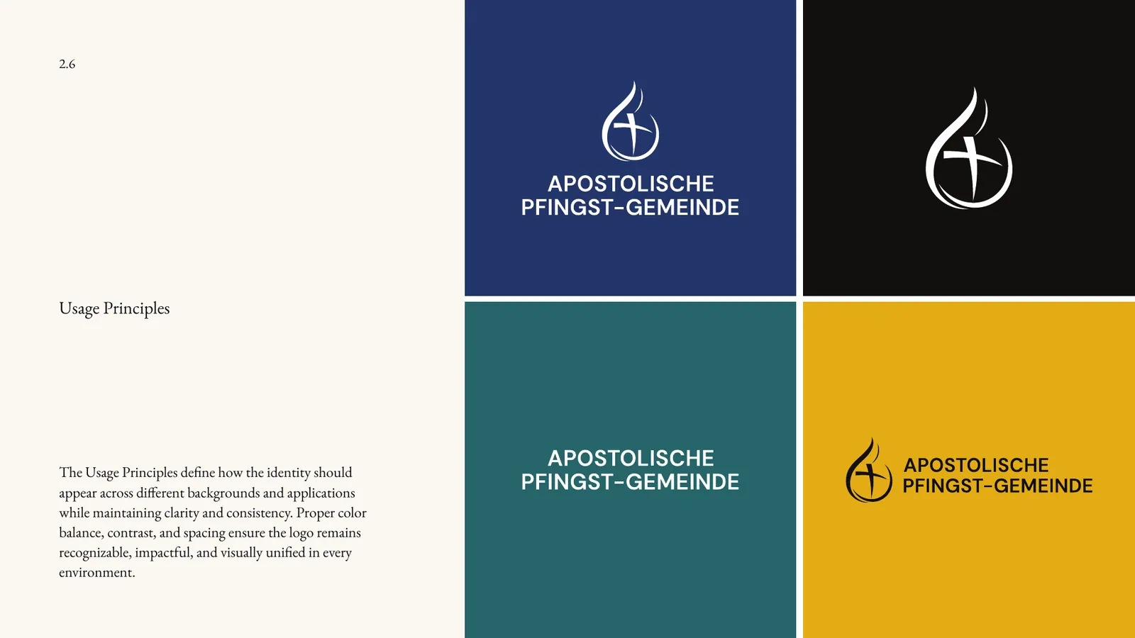 Apostolische Pfingst brand style guide, page 18