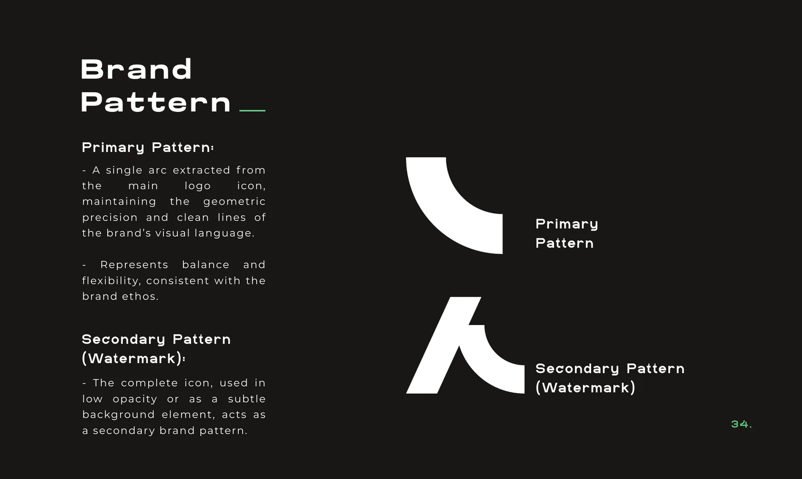 Arcadia Fitness brand identity, page 35