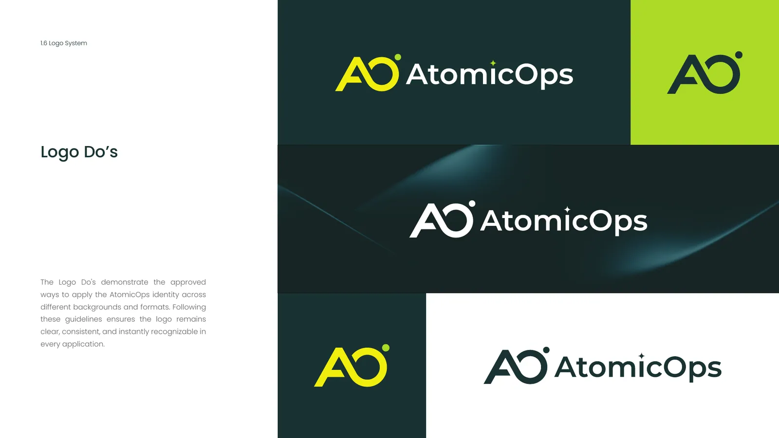 AtomicOps brand style guide, page 14