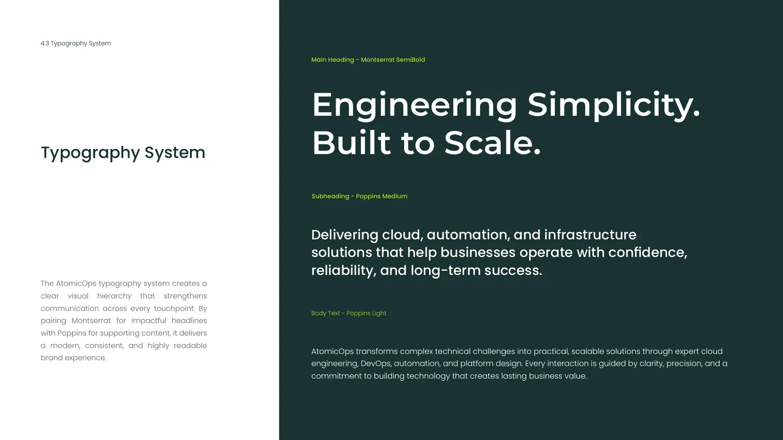 AtomicOps brand style guide, page 28
