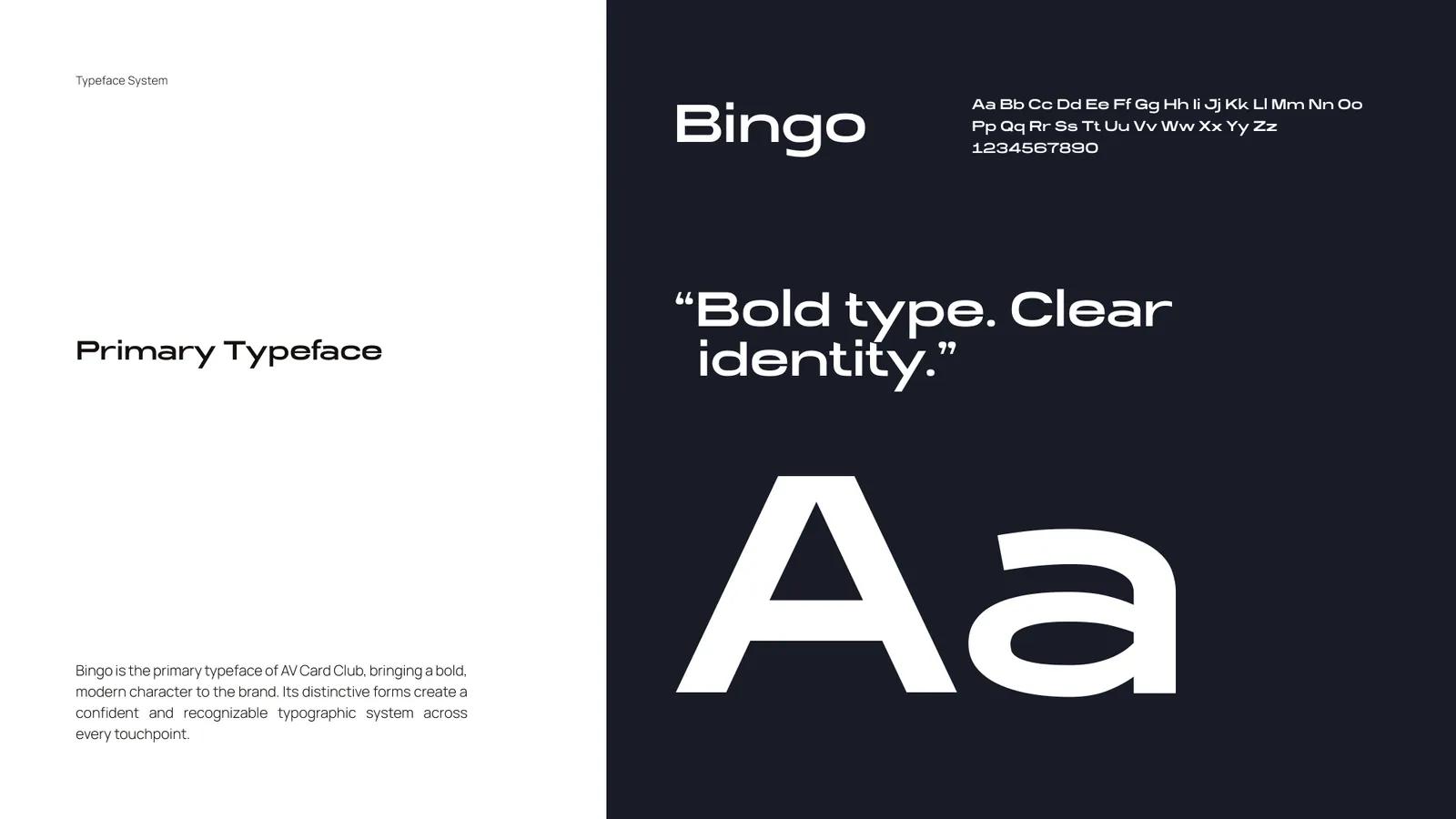 AV Card Club brand style guide, page 26