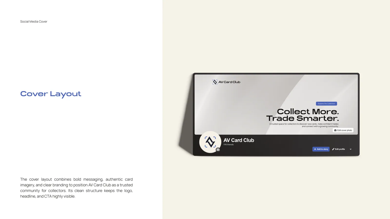AV Card Club brand style guide, page 35