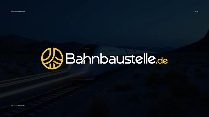 Bahnbaustelle.de brand style guide cover