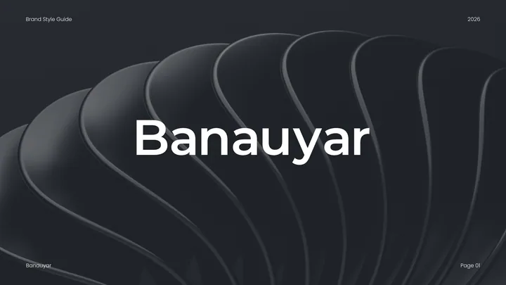 Banauyar brand style guide cover