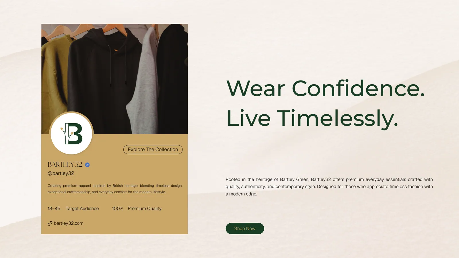 BARTLEY32 brand style guide, page 18