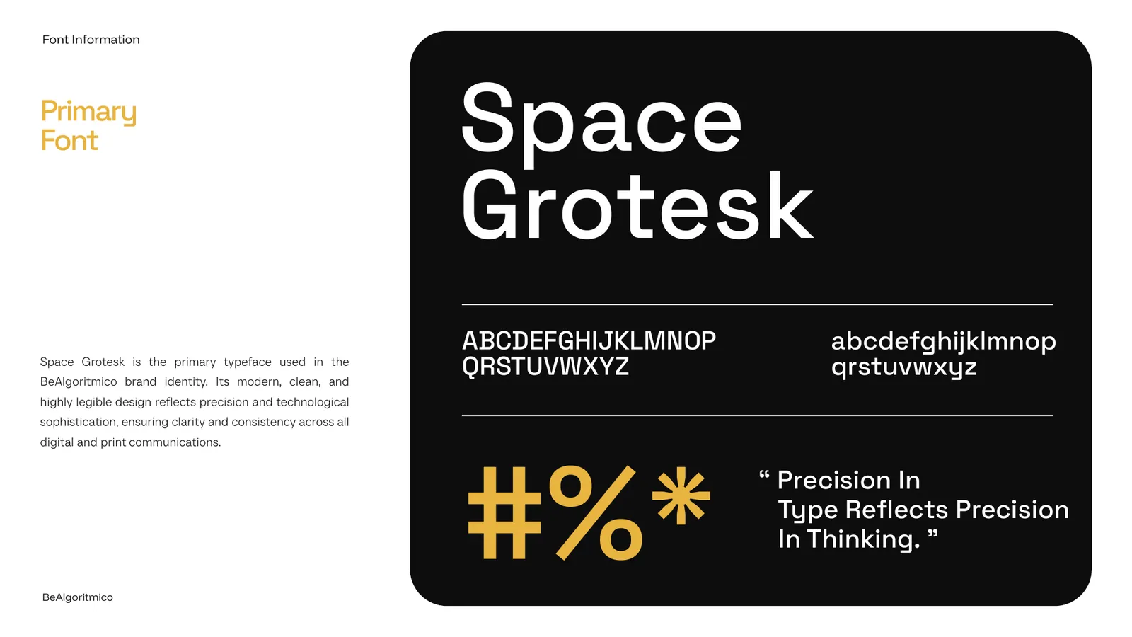 BeAlgoritmico brand style guide, page 22