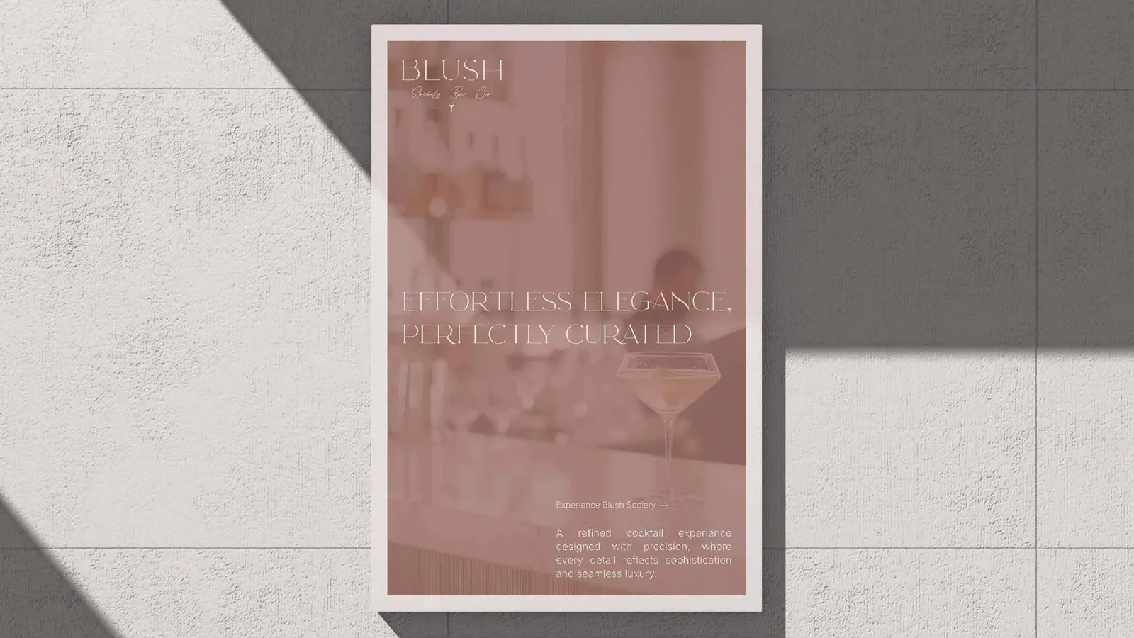 Blush Society Bar brand style guide, page 30
