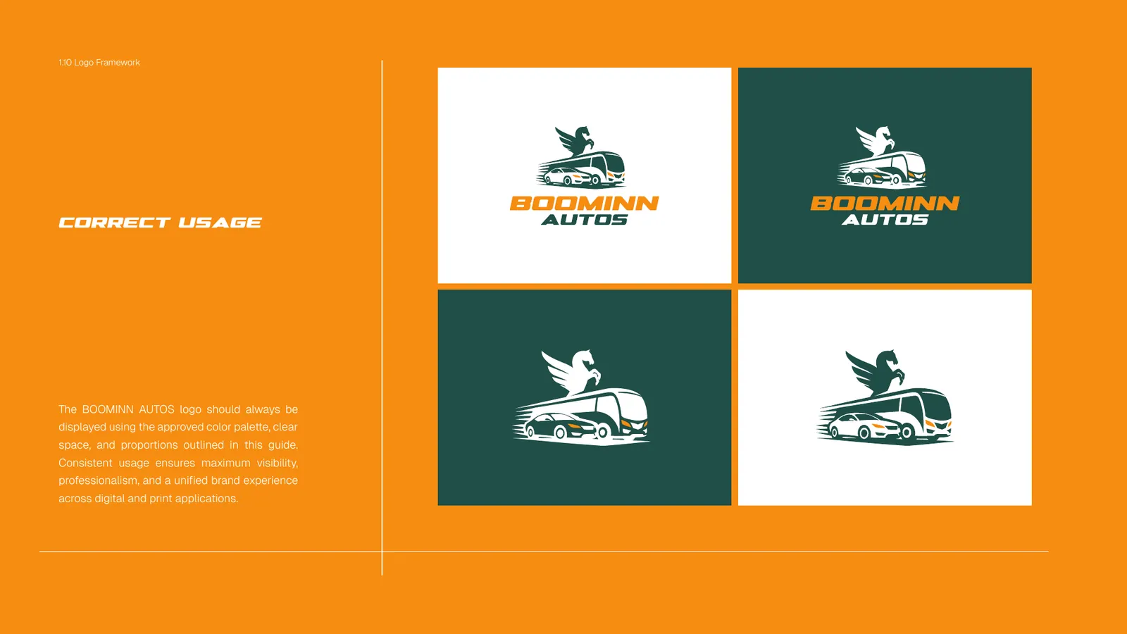 BOOMINN AUTOS brand style guide, page 18