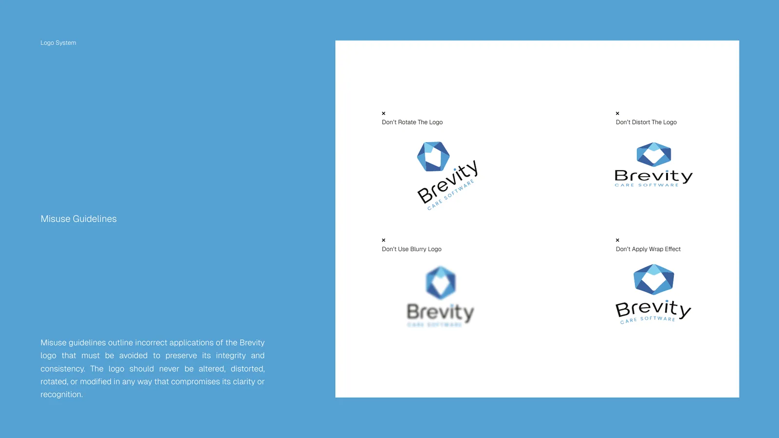 Brevity Care Software brand style guide, page 19