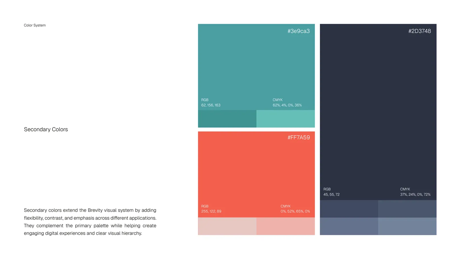 Brevity Care Software brand style guide, page 25