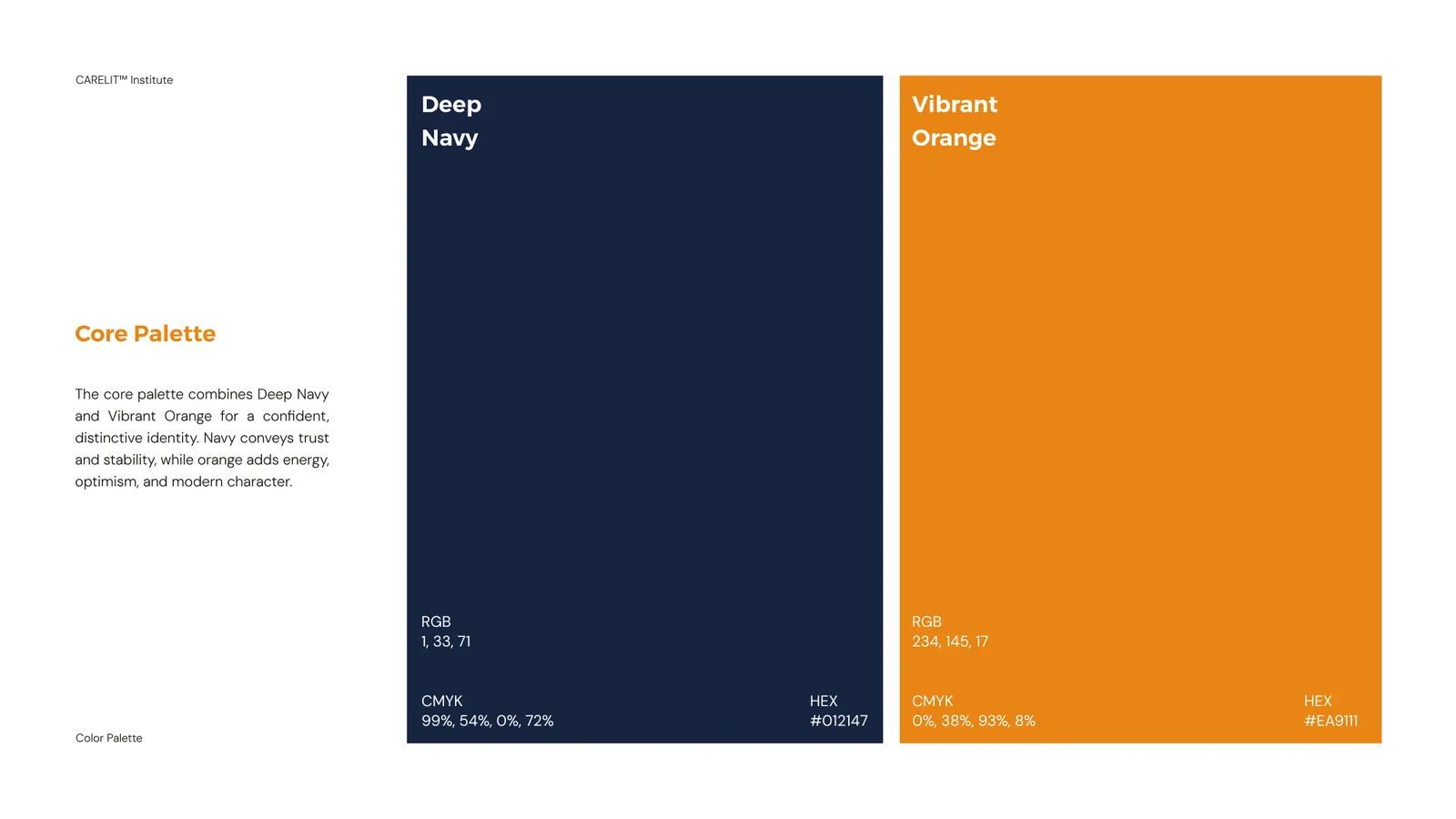 CARE Leadership brand style guide, page 26