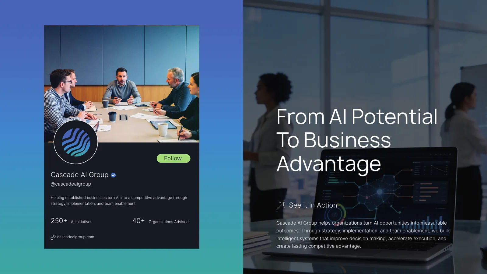 Cascade AI Group brand style guide, page 21
