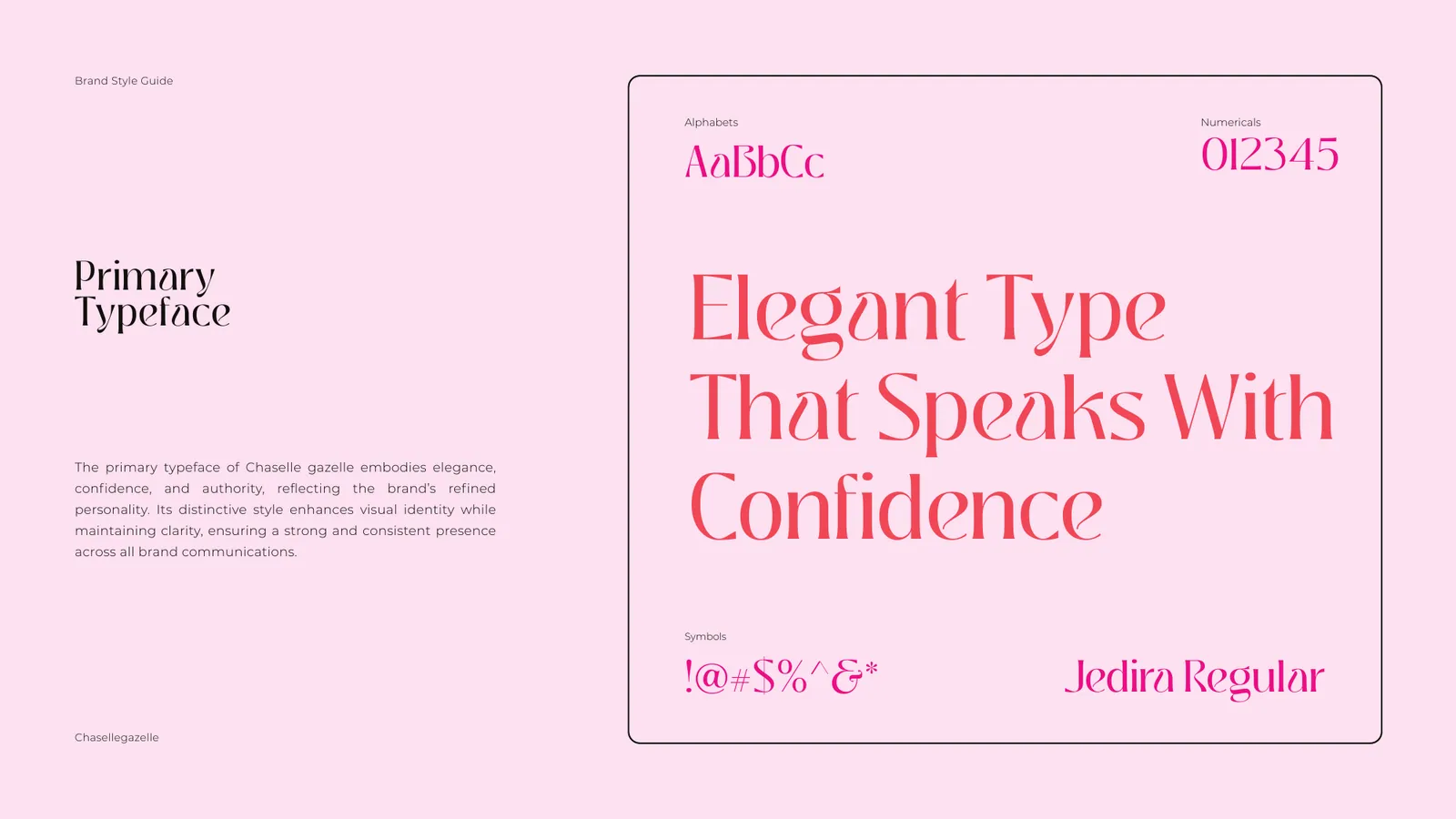 Chaselle Gazelle brand style guide, page 24