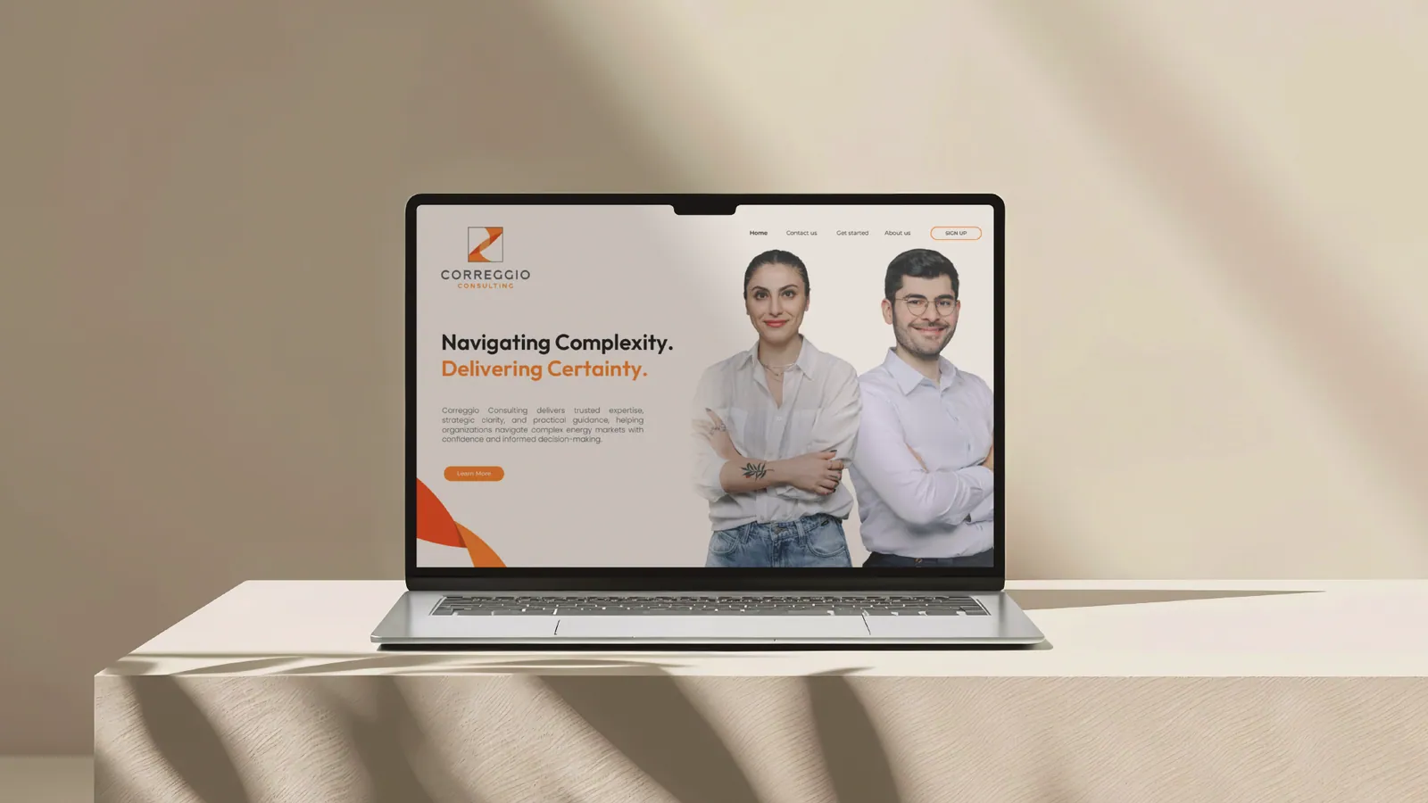 Correggio Consulting brand style guide, page 24