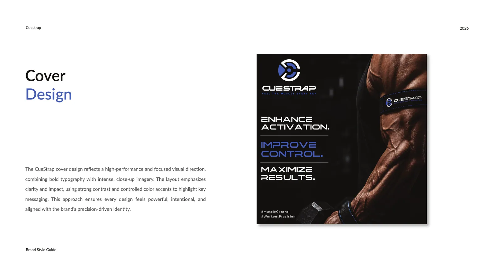 CueStrap brand style guide, page 16