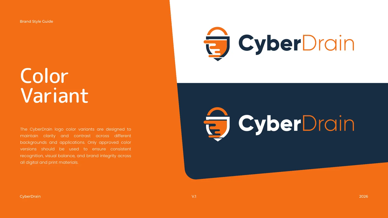 CyberDrain brand style guide, page 15