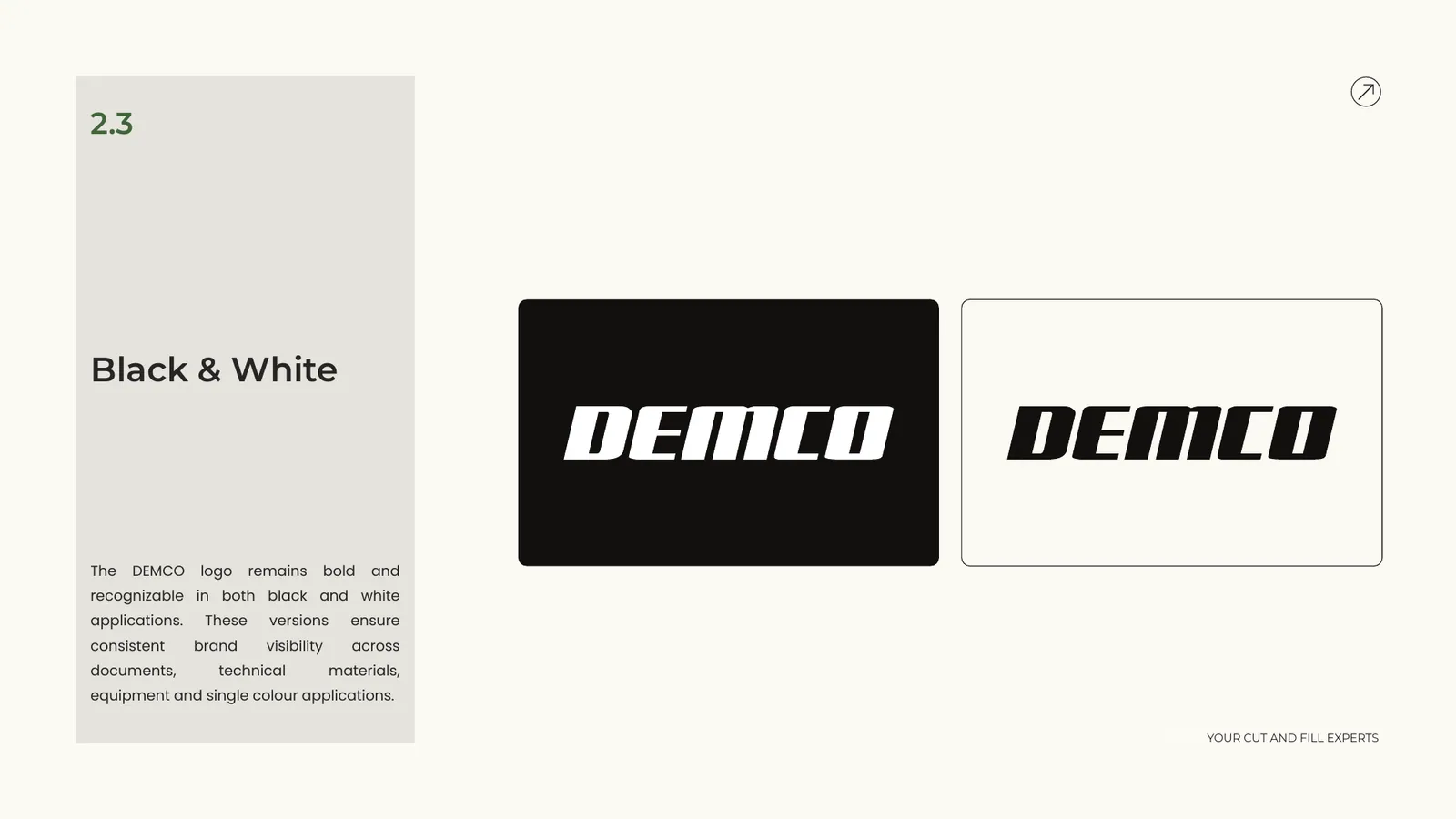 DEMCO brand style guide, page 12