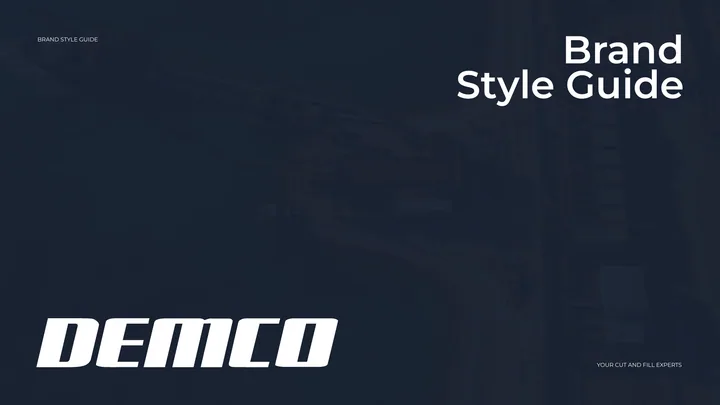 DEMCO brand style guide cover