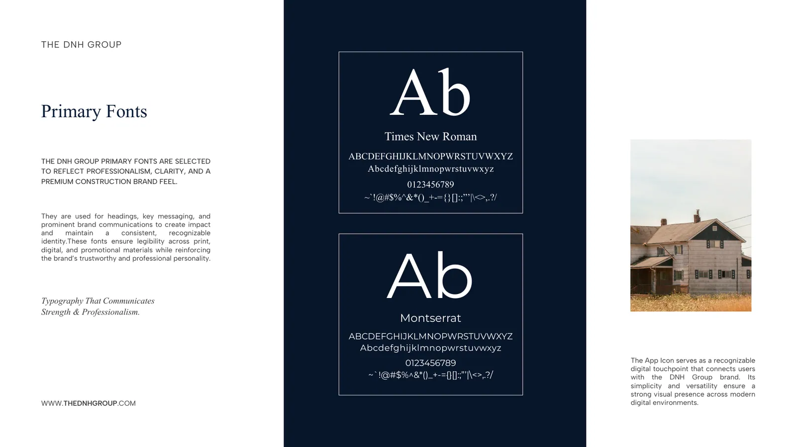 DNH Group brand style guide, page 26