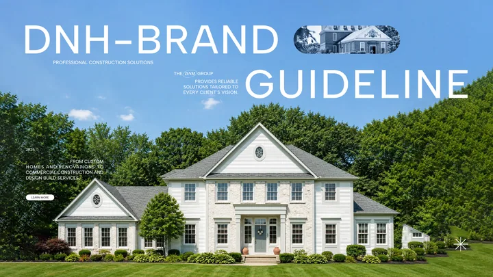 DNH Group brand style guide cover