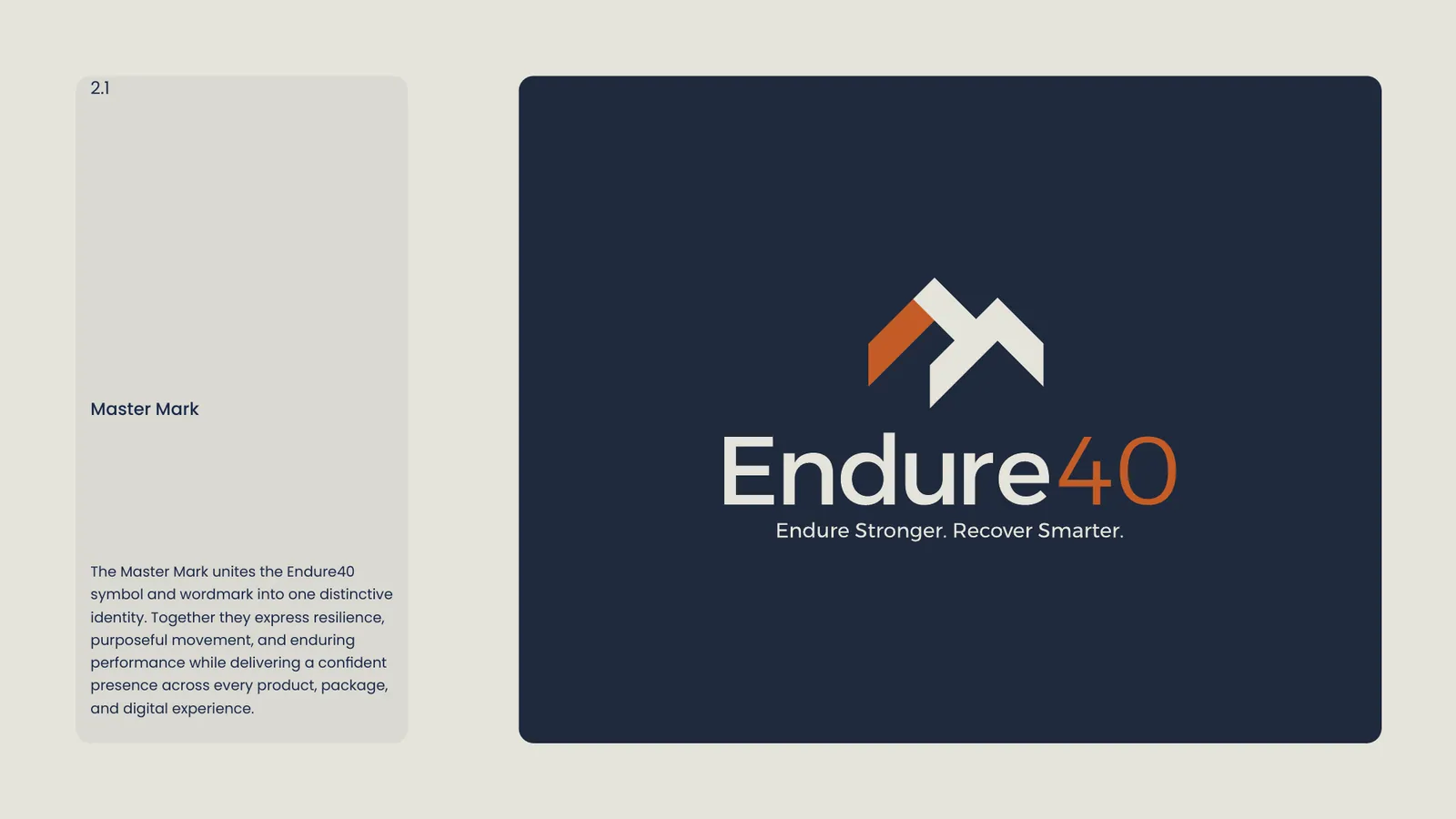 Endure40 brand style guide, page 10