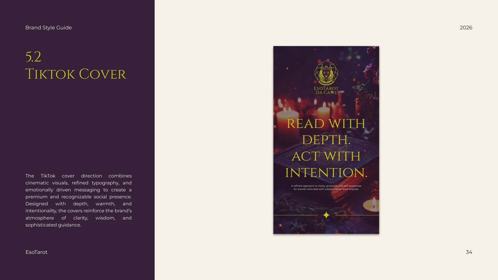 EsoTarot brand style guide, page 34