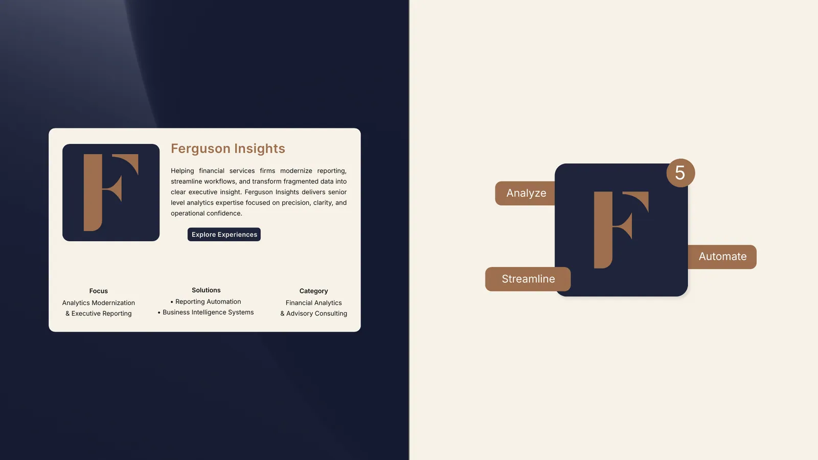 Ferguson Insights brand style guide, page 20