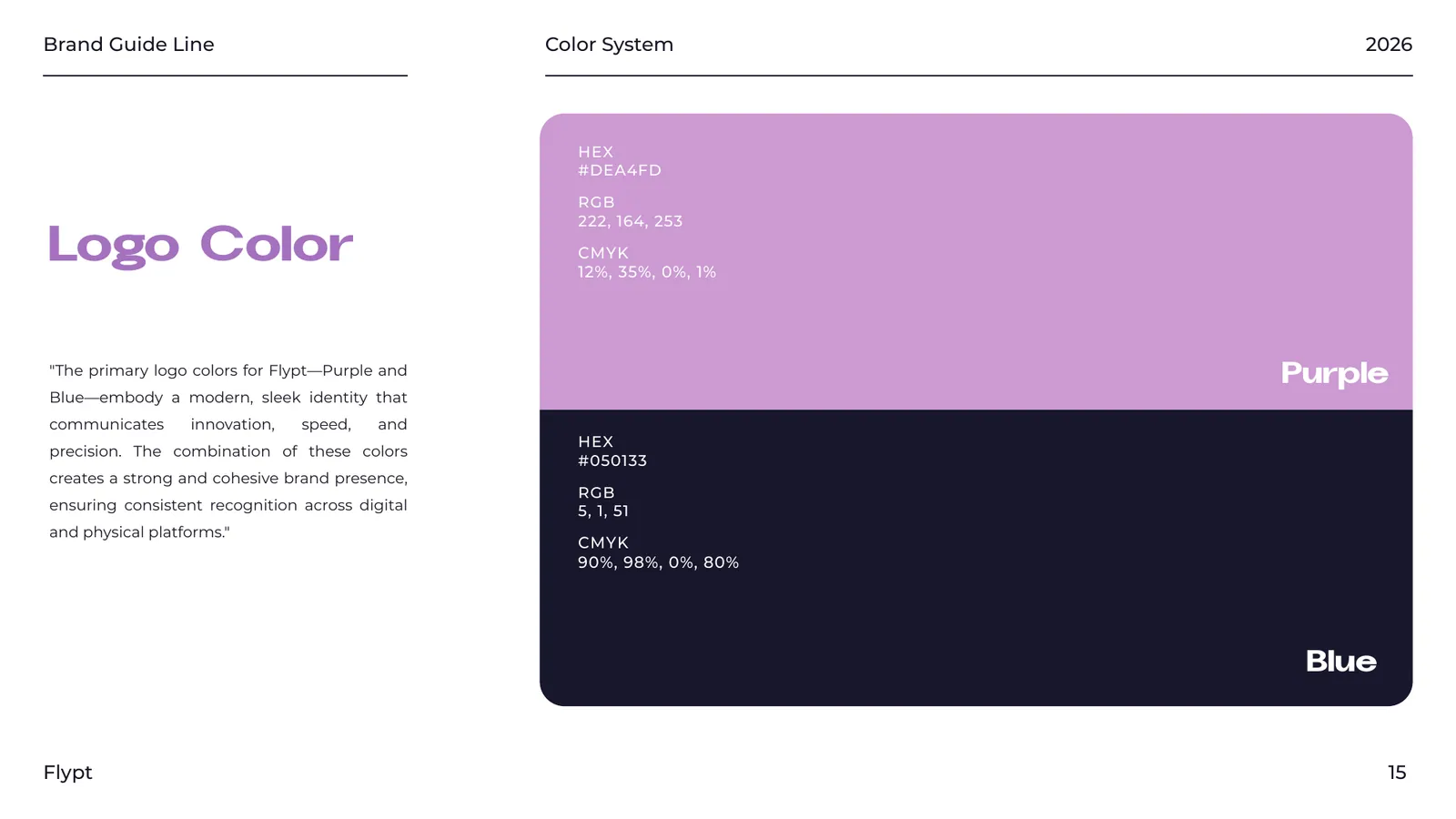 Flypt brand style guide, page 15
