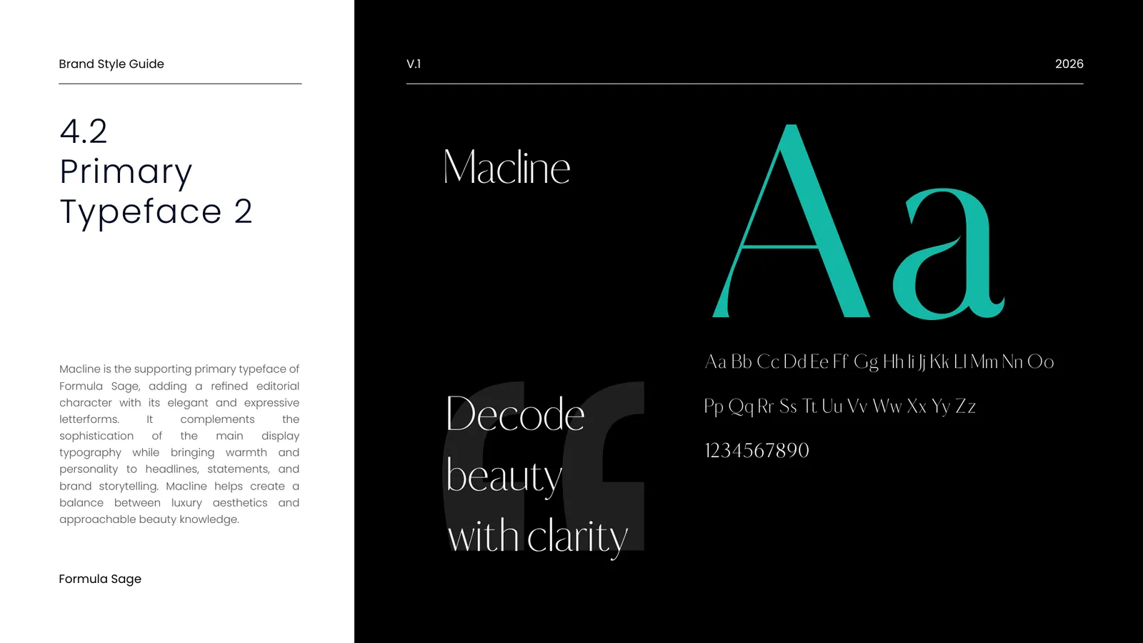 Formula Sage brand style guide, page 18