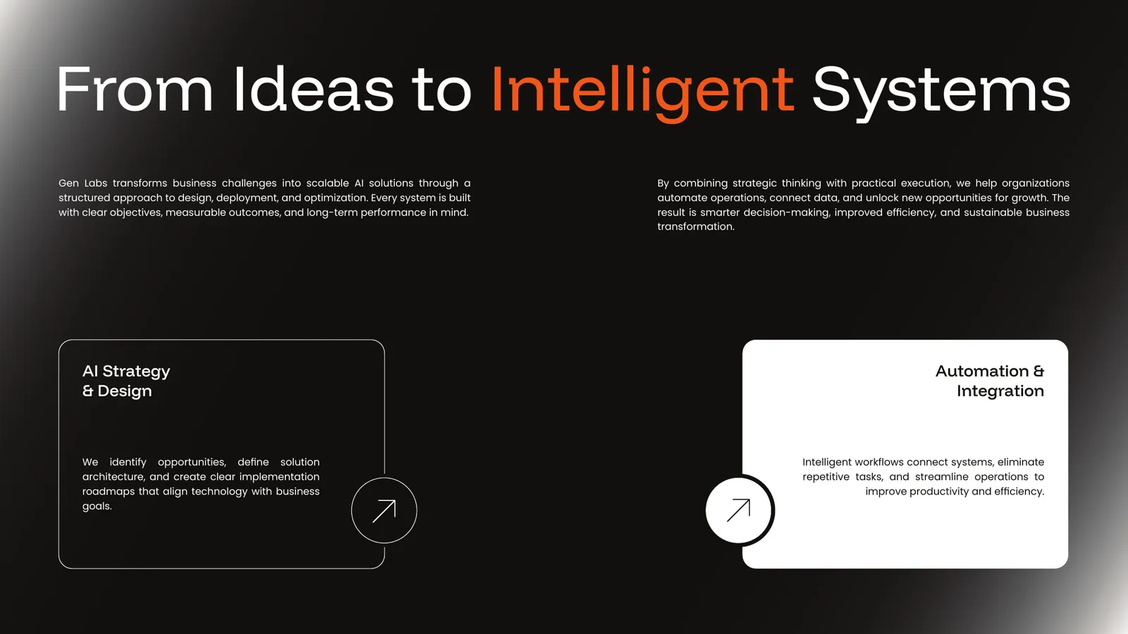 Gen Labs pitch deck, page 6
