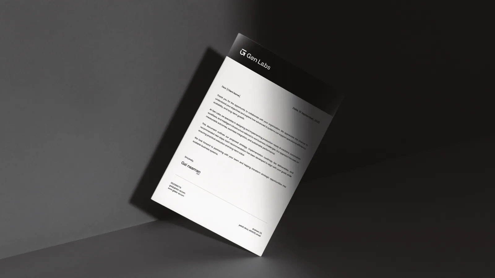 Gen Labs brand style guide, page 33