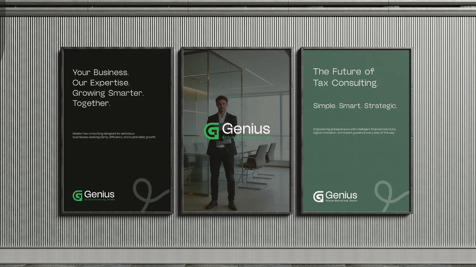 Genius Steuerberatung brand style guide, page 41