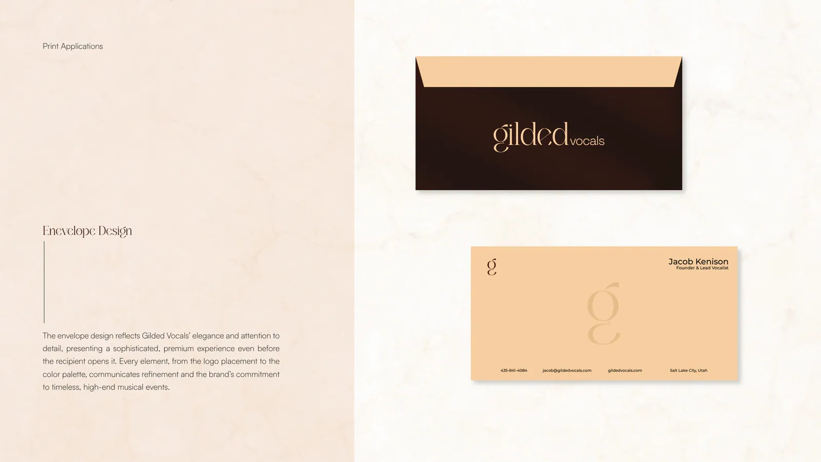 Gilded Vocals brand style guide, page 37