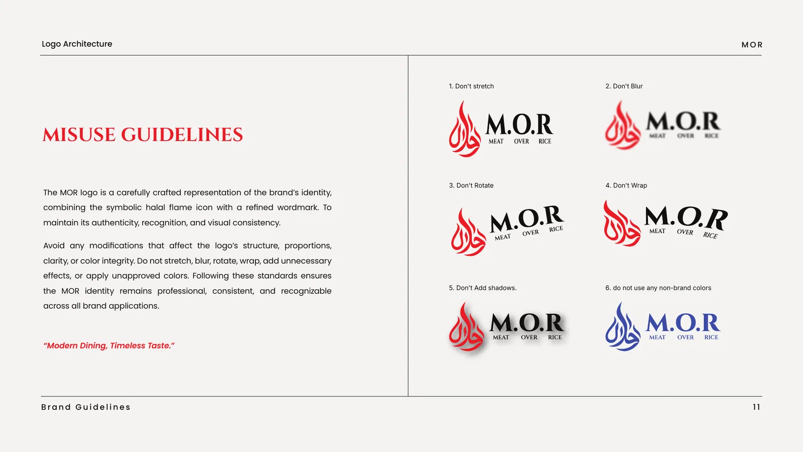 Halal brand style guide, page 13