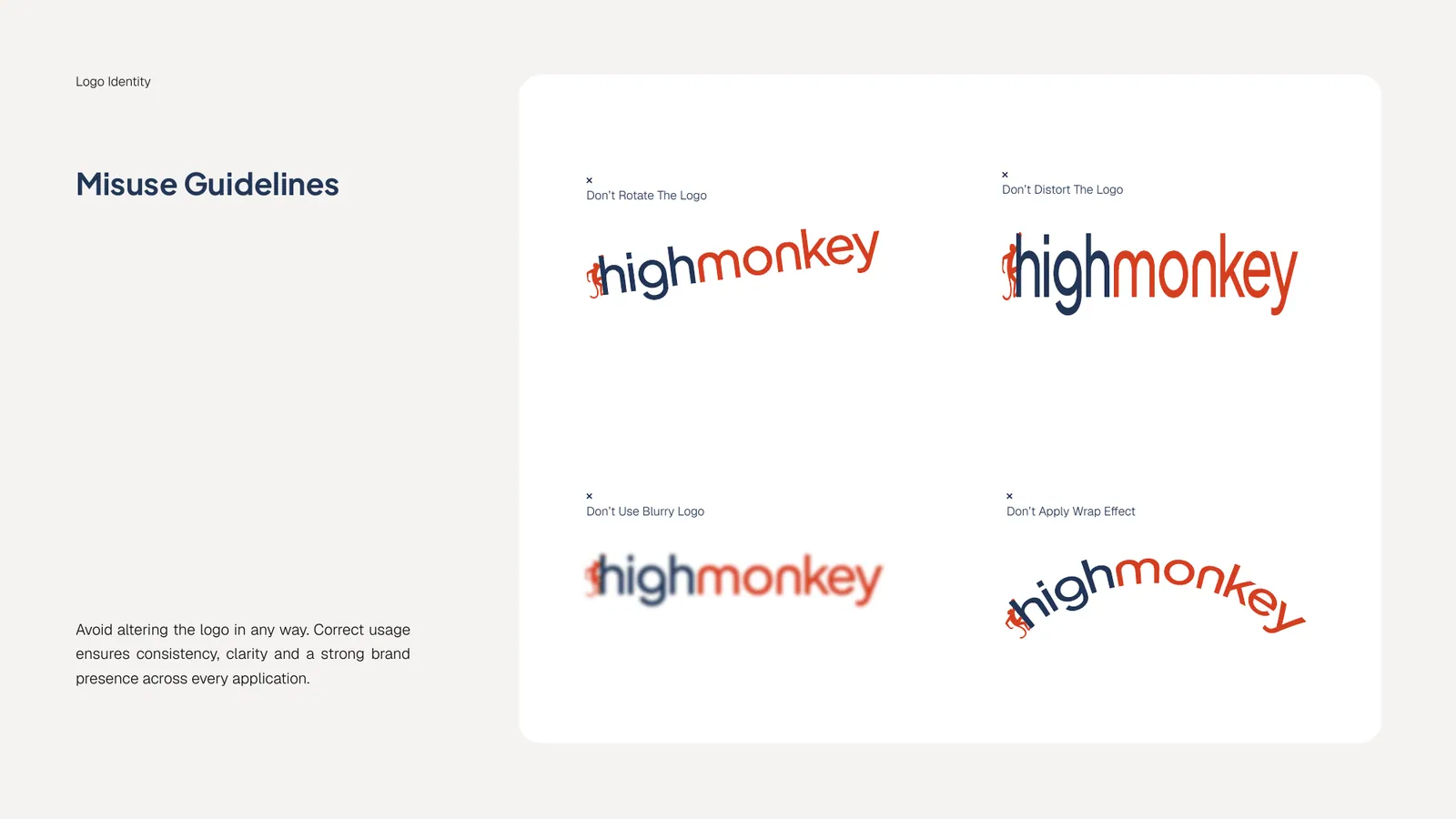 High Monkey brand style guide, page 16