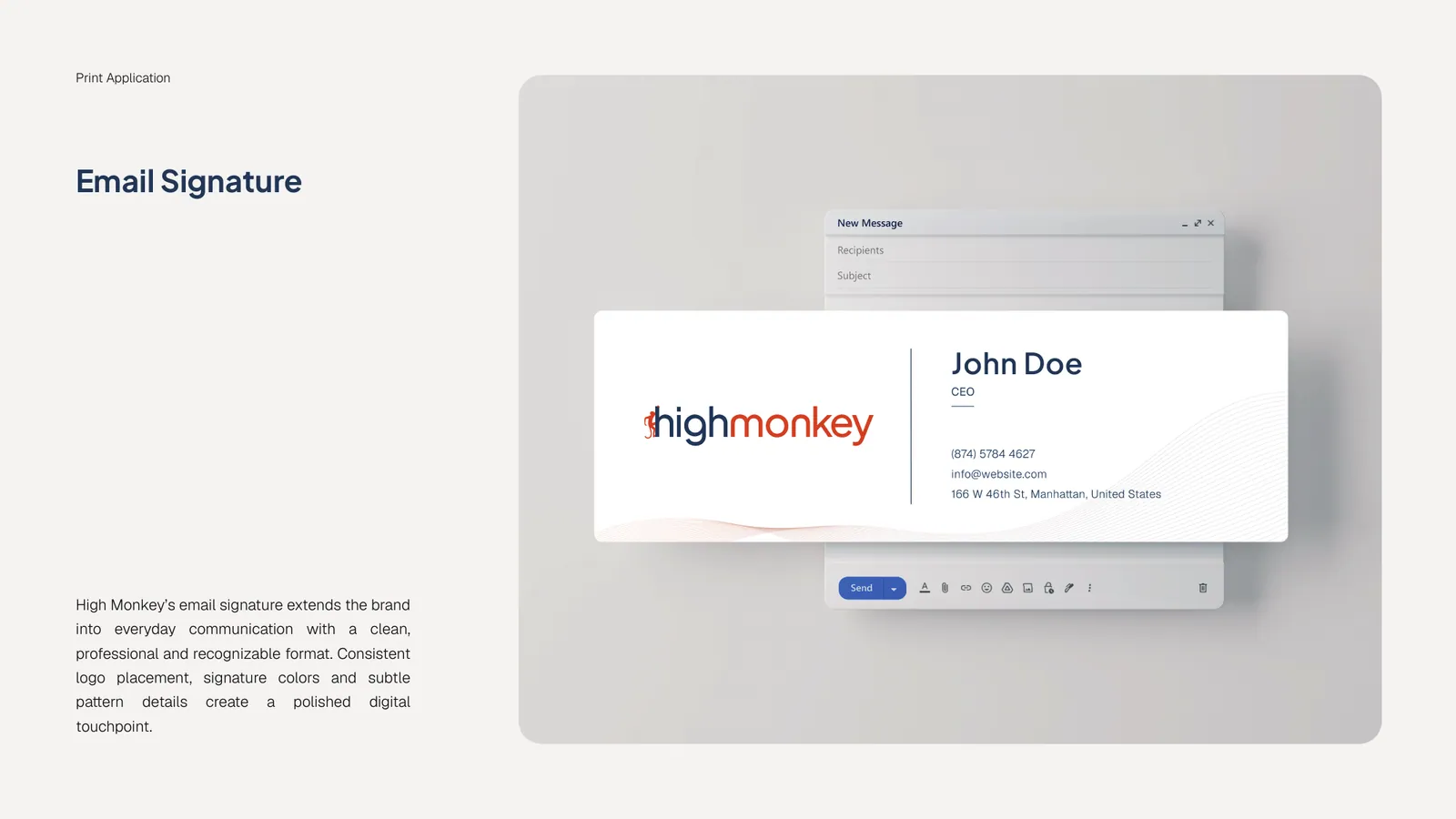 High Monkey brand style guide, page 39