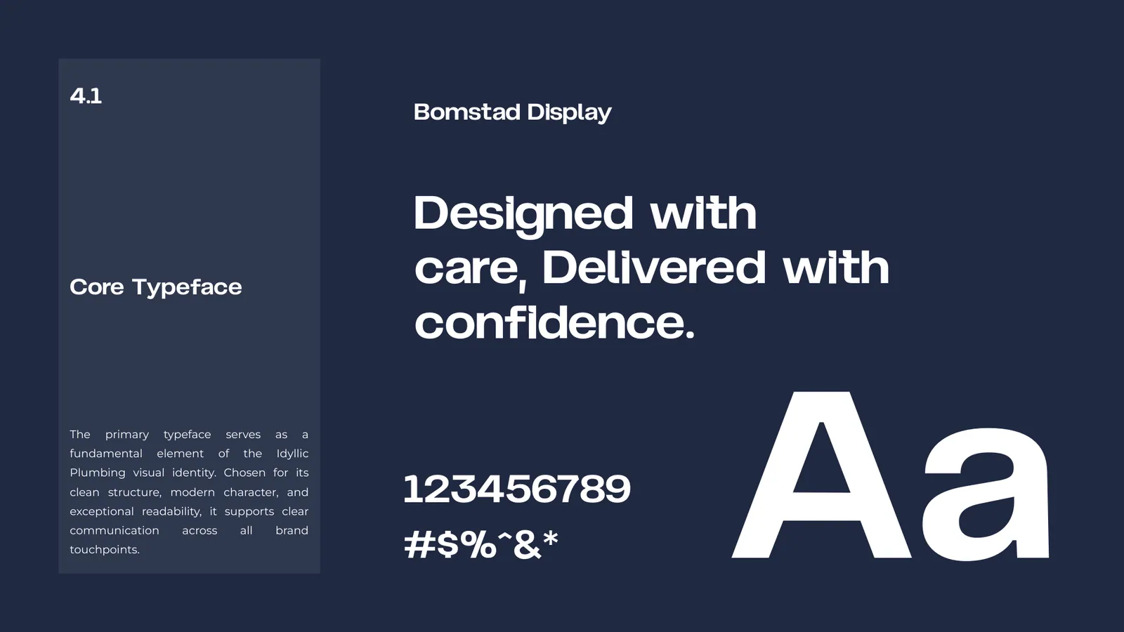 Idyllic Plumbing brand style guide, page 24