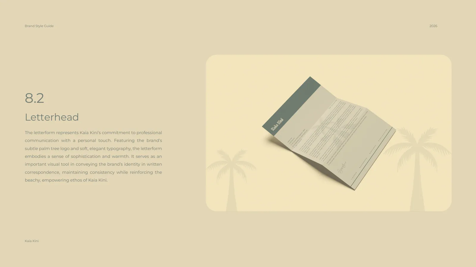 Kaia Kini brand style guide, page 35