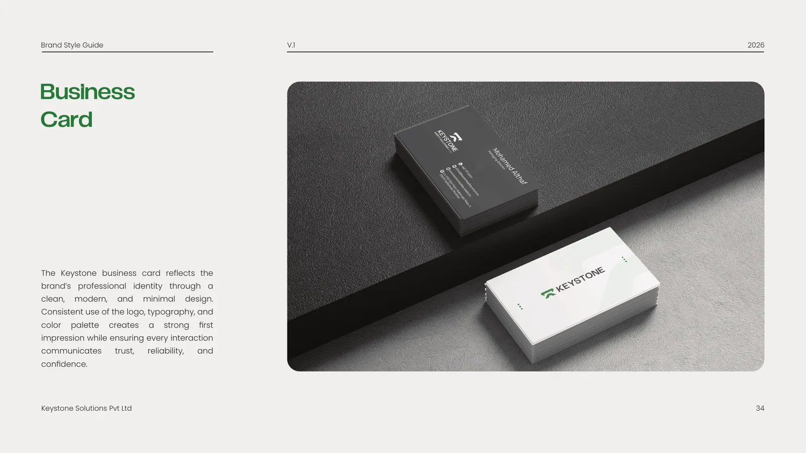 Keystone Solutions Pvt Ltd brand style guide, page 34