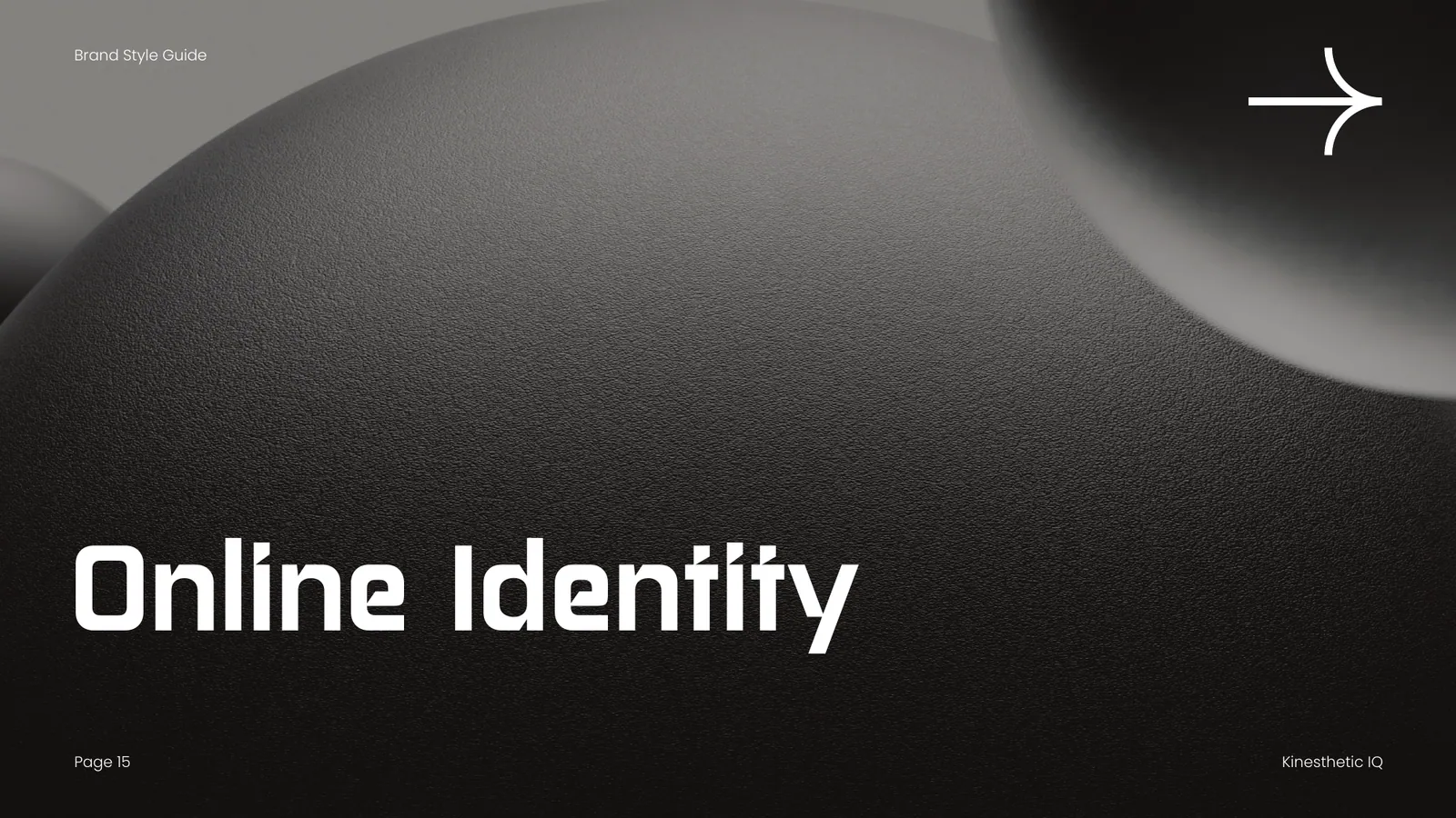Kinesthetic IQ brand style guide, page 15