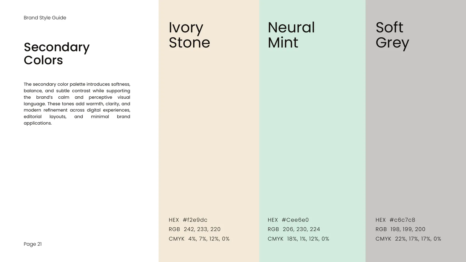 Kinesthetic IQ brand style guide, page 21