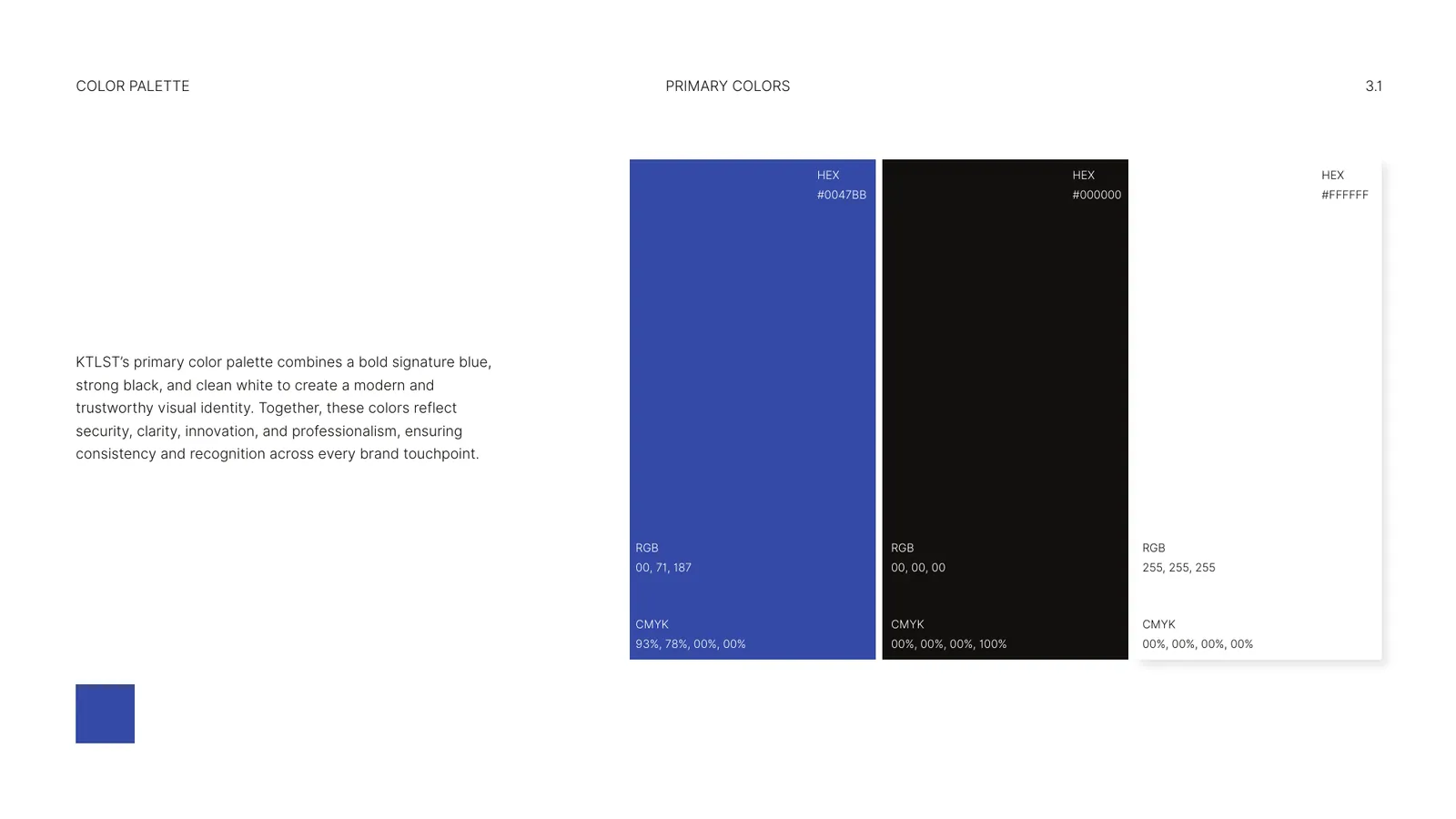 KTLST brand style guide, page 18