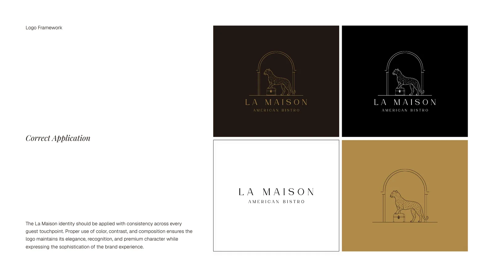 La Maison brand style guide, page 15