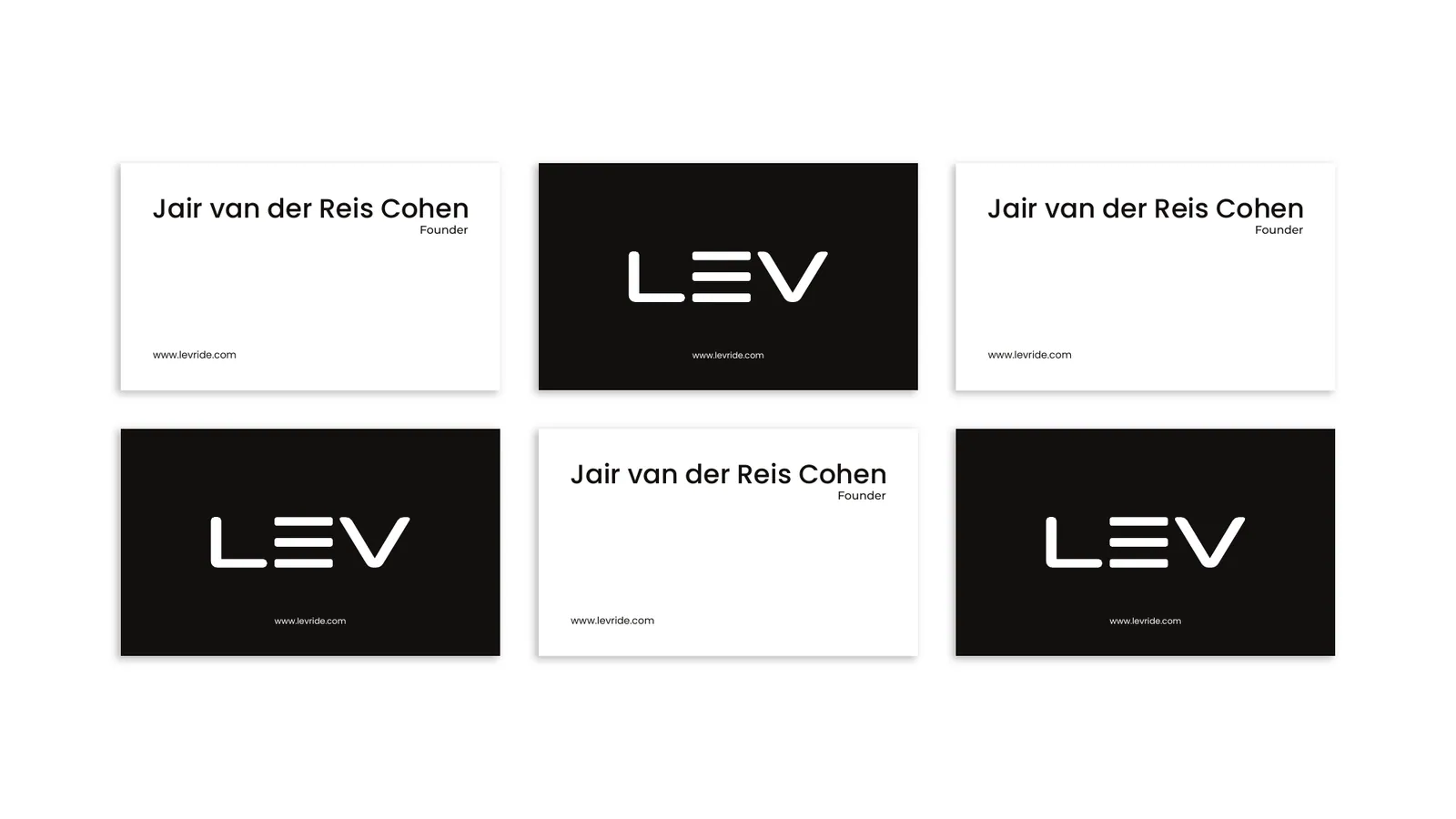 LEV brand style guide, page 34